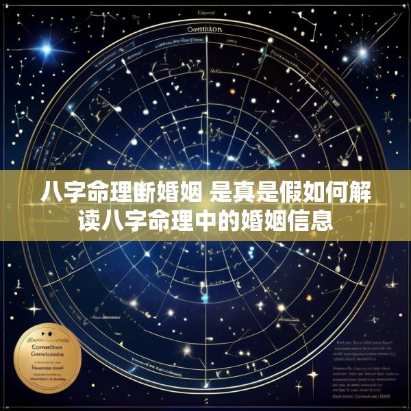 八字命理断婚姻 是真是假如何解读八字命理中的婚姻信息