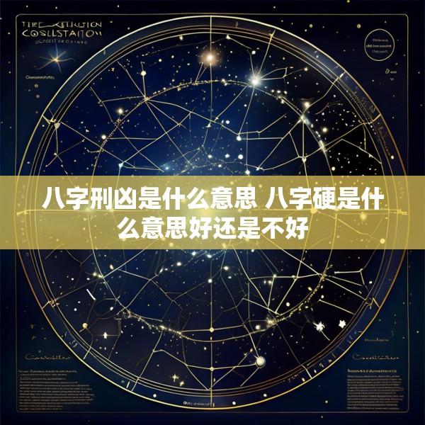 八字刑凶是什么意思 八字硬是什么意思好还是不好