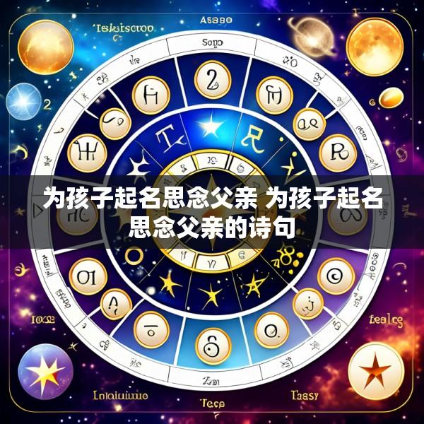 为孩子起名思念父亲 为孩子起名思念父亲的诗句