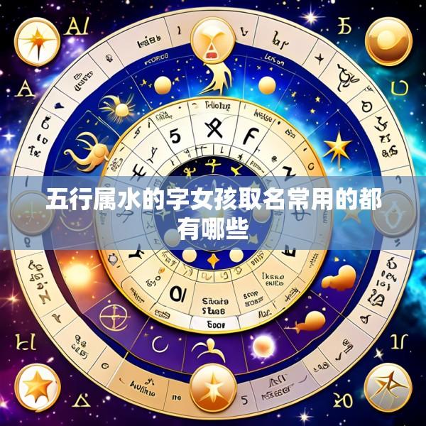 五行属水的字女孩取名常用的都有哪些