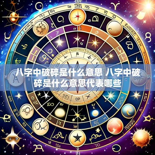 八字中破碎是什么意思 八字中破碎是什么意思代表哪些