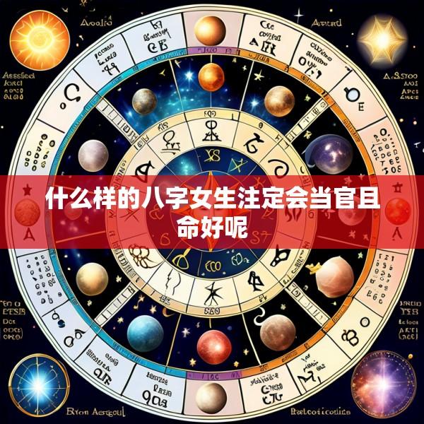 什么样的八字女生注定会当官且命好呢