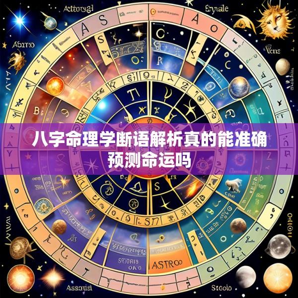 八字命理学断语解析真的能准确预测命运吗