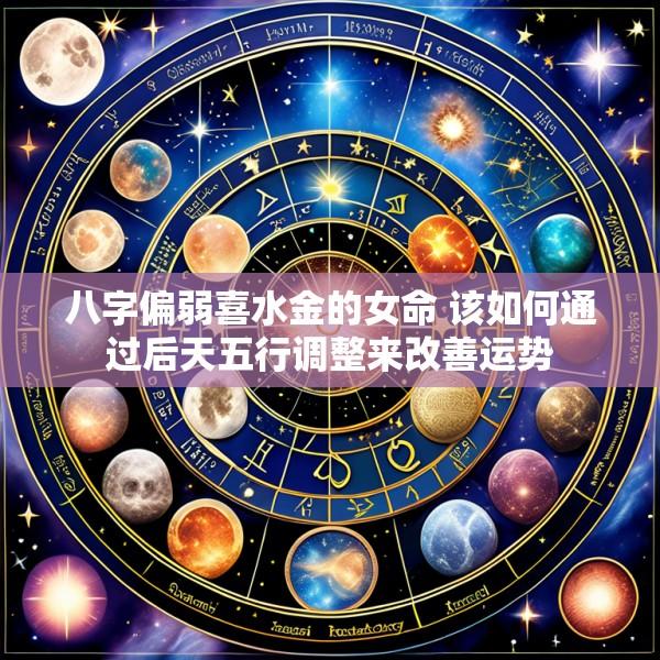 八字偏弱喜水金的女命 该如何通过后天五行调整来改善运势