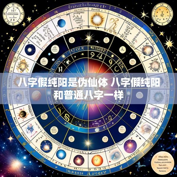 八字假纯阳是伪仙体 八字假纯阳和普通八字一样