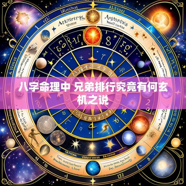 八字命理中 兄弟排行究竟有何玄机之说