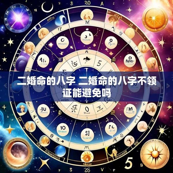 二婚命的八字 二婚命的八字不领证能避免吗