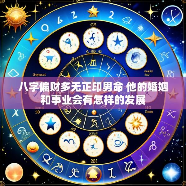 八字偏财多无正印男命 他的婚姻和事业会有怎样的发展