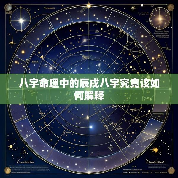 八字命理中的辰戌八字究竟该如何解释