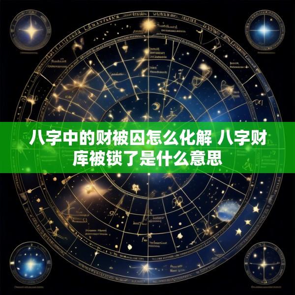 八字中的财被囚怎么化解 八字财库被锁了是什么意思