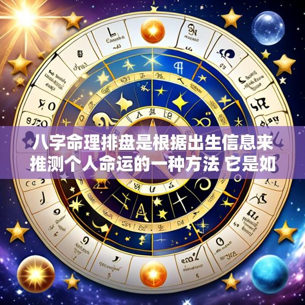 八字命理排盘是根据出生信息来推测个人命运的一种方法 它是如何进行的呢