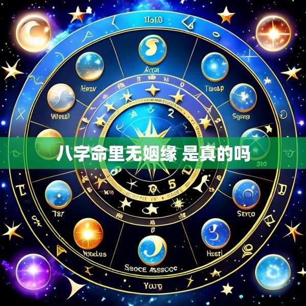 八字命里无姻缘 是真的吗
