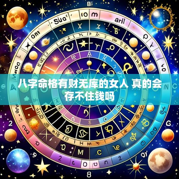 八字命格有财无库的女人 真的会存不住钱吗