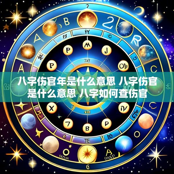 八字伤官年是什么意思 八字伤官是什么意思 八字如何查伤官