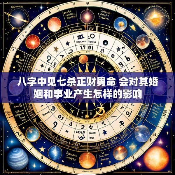 八字中见七杀正财男命 会对其婚姻和事业产生怎样的影响