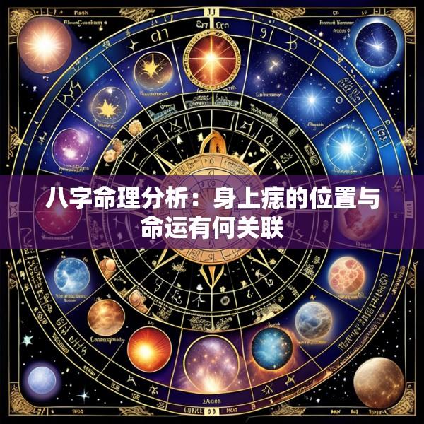 八字命理分析：身上痣的位置与命运有何关联