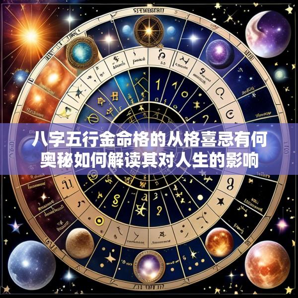 八字五行金命格的从格喜忌有何奥秘如何解读其对人生的影响