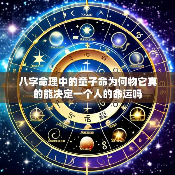 八字命理中的童子命为何物它真的能决定一个人的命运吗
