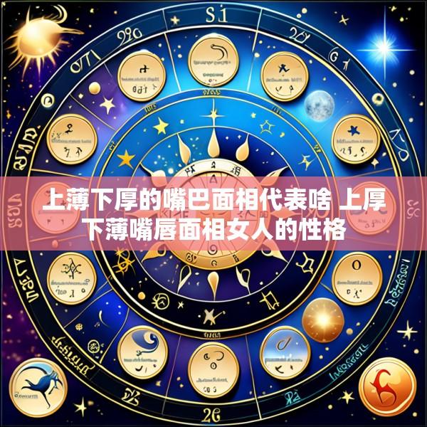 上薄下厚的嘴巴面相代表啥 上厚下薄嘴唇面相女人的性格