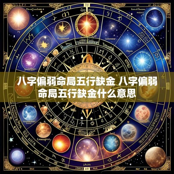 八字偏弱命局五行缺金 八字偏弱命局五行缺金什么意思
