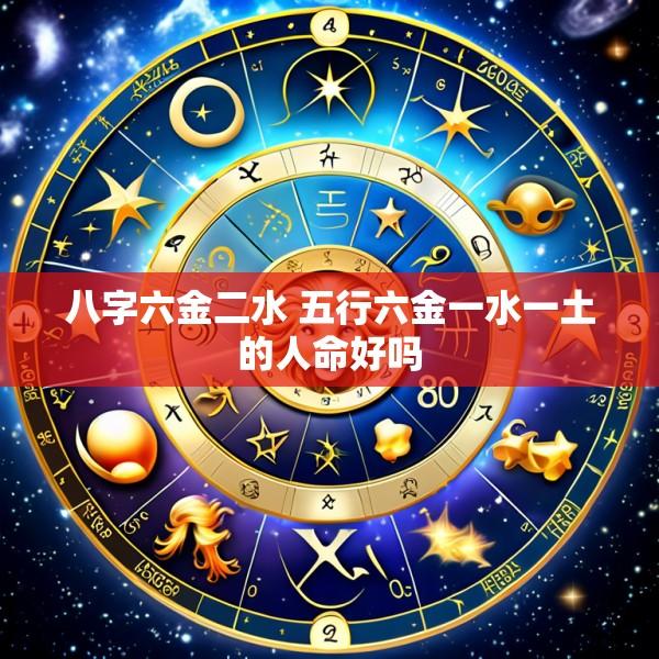 八字六金二水 五行六金一水一土的人命好吗