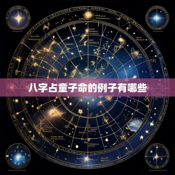 八字占童子命的例子有哪些