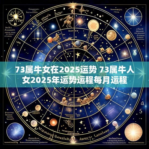 73属牛女在2025运势 73属牛人女2025年运势运程每月运程