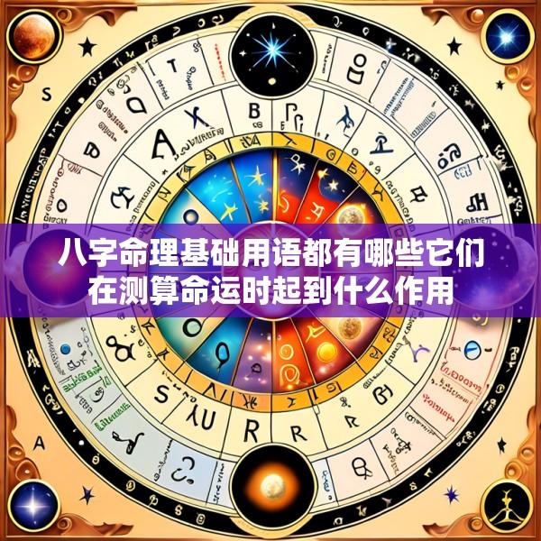 八字命理基础用语都有哪些它们在测算命运时起到什么作用