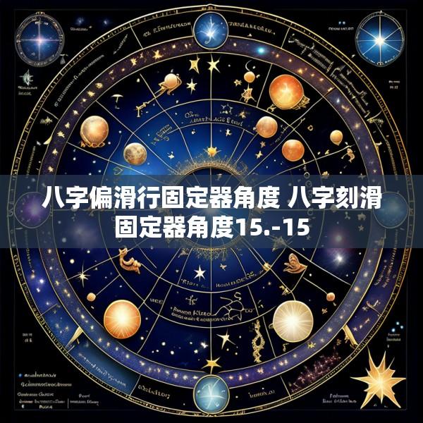 八字偏滑行固定器角度 八字刻滑固定器角度15.-15