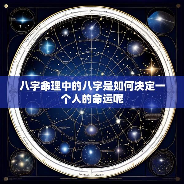八字命理中的八字是如何决定一个人的命运呢