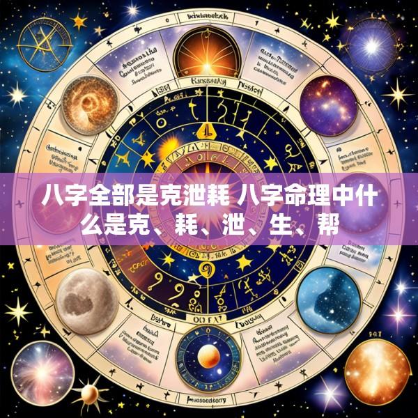 八字全部是克泄耗 八字命理中什么是克、耗、泄、生、帮