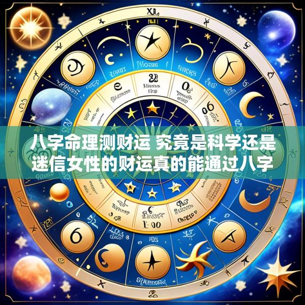 八字命理测财运 究竟是科学还是迷信女性的财运真的能通过八字预测吗