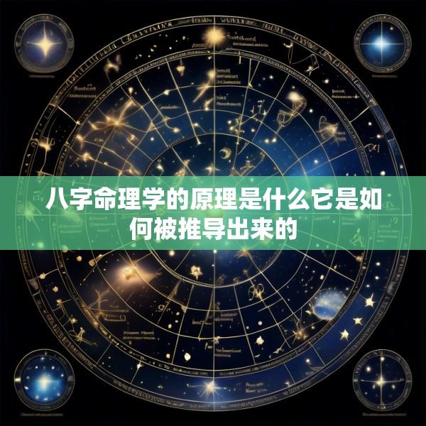 八字命理学的原理是什么它是如何被推导出来的