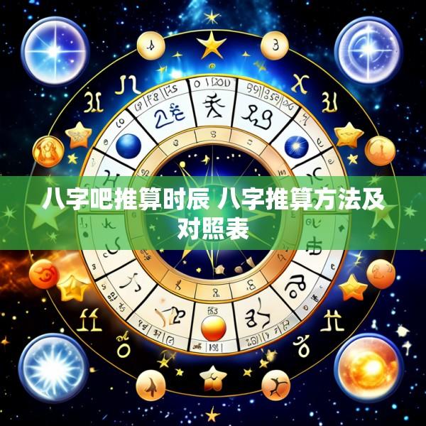 八字吧推算时辰 八字推算方法及对照表