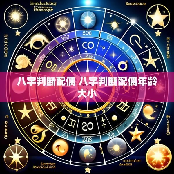八字判断配偶 八字判断配偶年龄大小