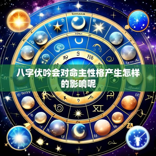 八字伏吟会对命主性格产生怎样的影响呢