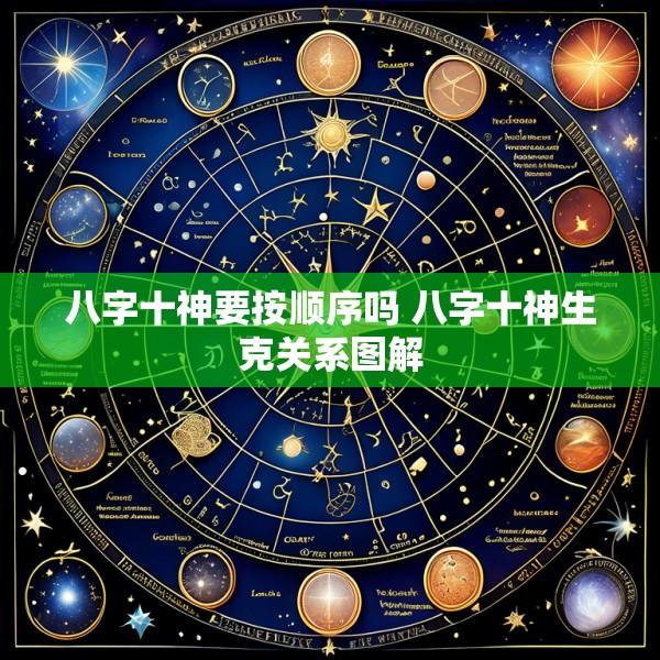 八字十神要按顺序吗 八字十神生克关系图解