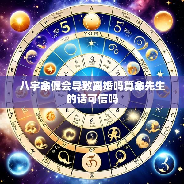 八字命倔会导致离婚吗算命先生的话可信吗