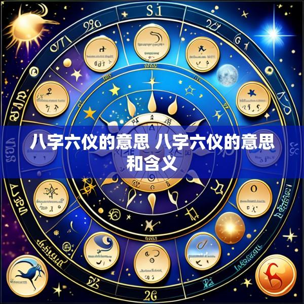 八字六仪的意思 八字六仪的意思和含义