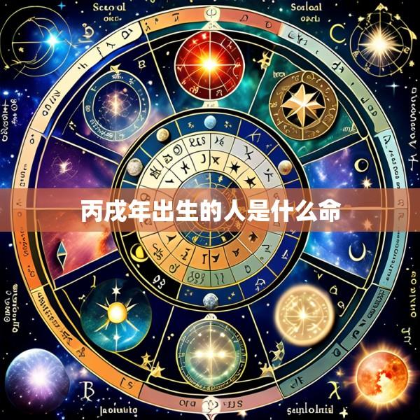 丙戌年出生的人是什么命