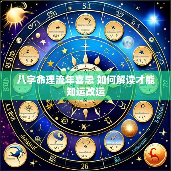 八字命理流年喜忌 如何解读才能知运改运