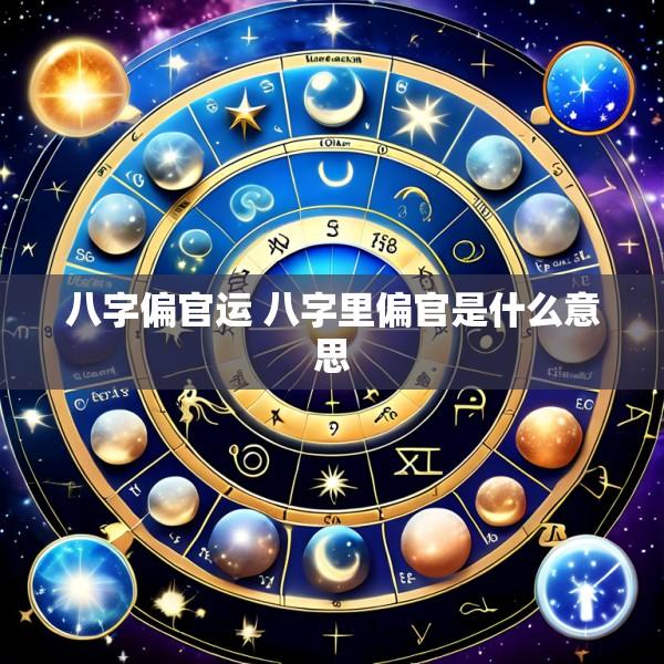 八字偏官运 八字里偏官是什么意思