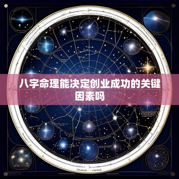 八字命理能决定创业成功的关键因素吗