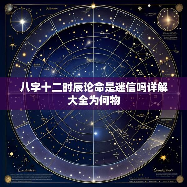 八字十二时辰论命是迷信吗详解大全为何物