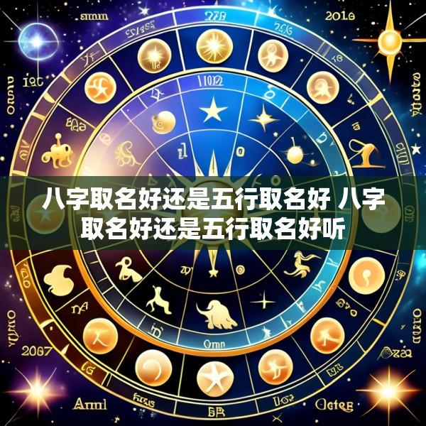 八字取名好还是五行取名好 八字取名好还是五行取名好听