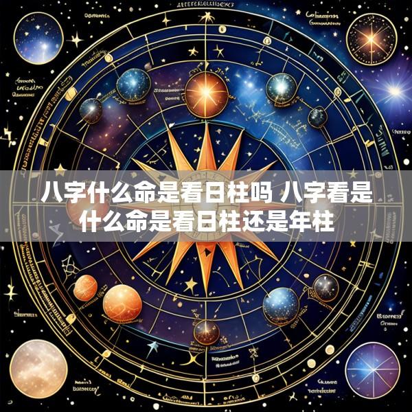 八字什么命是看日柱吗 八字看是什么命是看日柱还是年柱