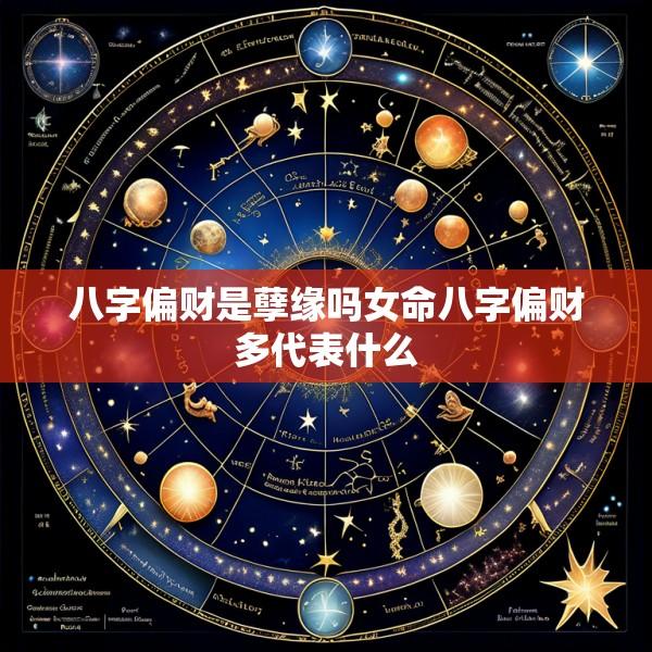 八字偏财是孽缘吗女命八字偏财多代表什么