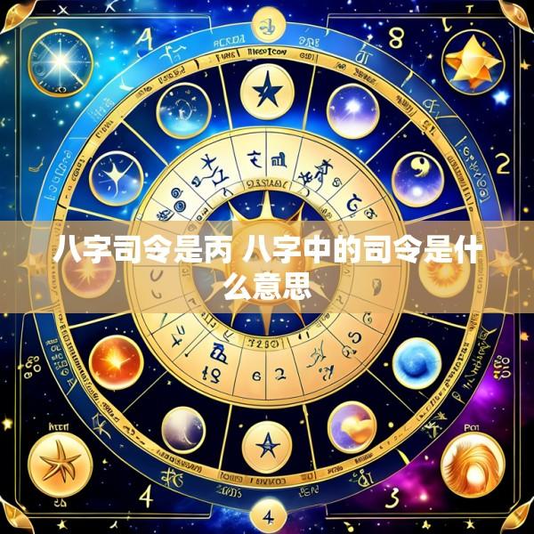 八字司令是丙 八字中的司令是什么意思