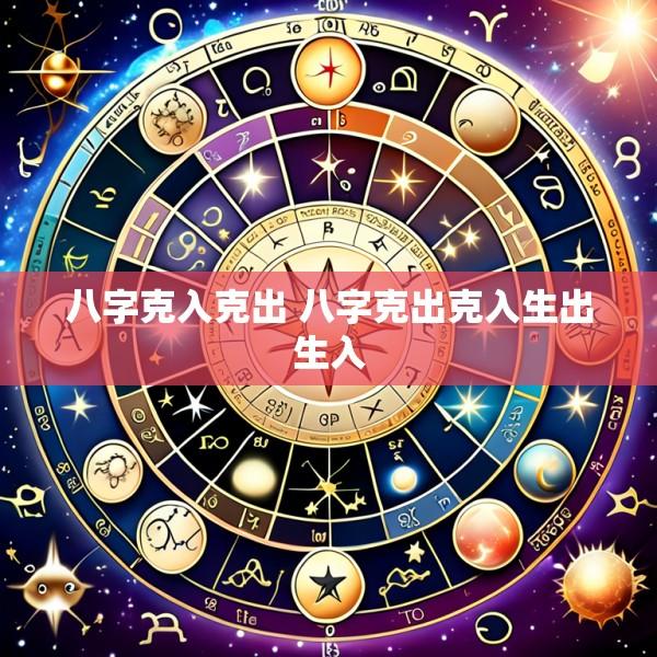 八字克入克出 八字克出克入生出生入