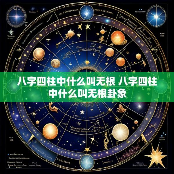 八字四柱中什么叫无根 八字四柱中什么叫无根卦象